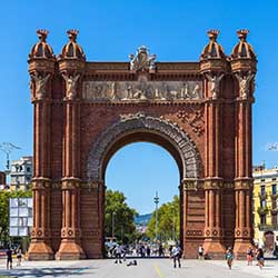 Arc de Triomf L'Arco di Trionfo Barcellona città